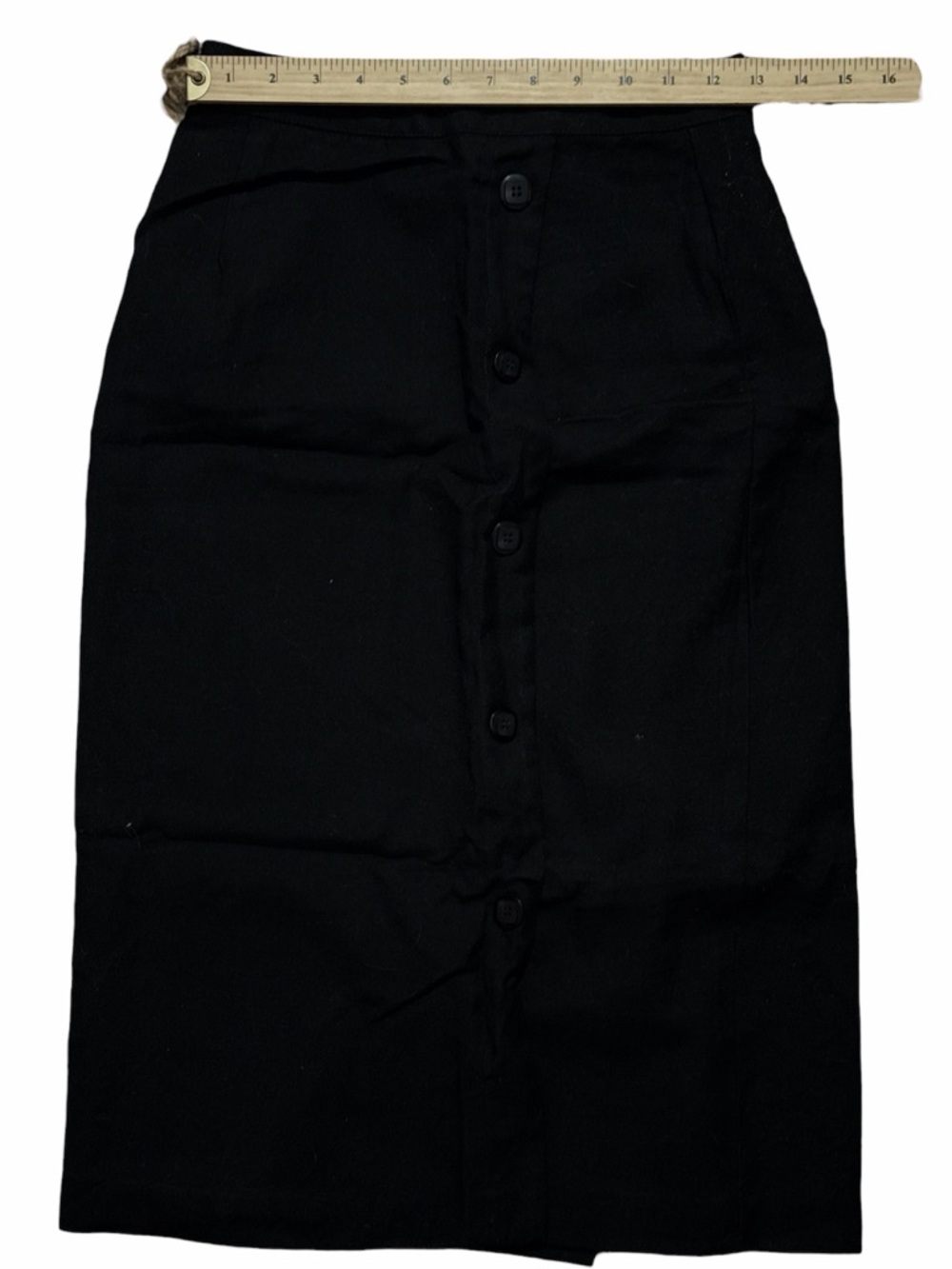 Vintage Wool Town & Country black midi skirt| Size 2-4| xs-s - Picture 7 of 7